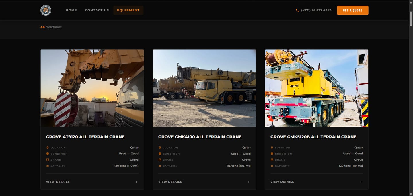 Il catalogo in home page.